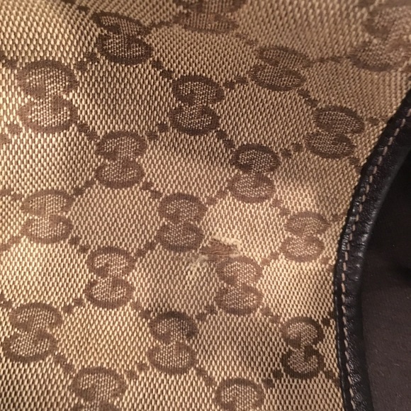 Gucci Monogram Canvas & Brown Leather Pelham Bag - Picture 4 of 8